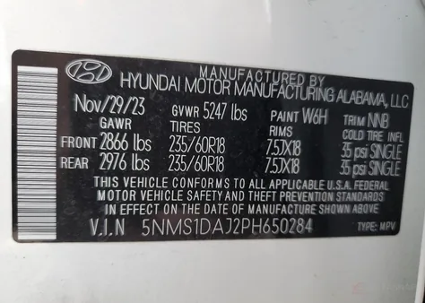 5NMS1DAJ2PH650284